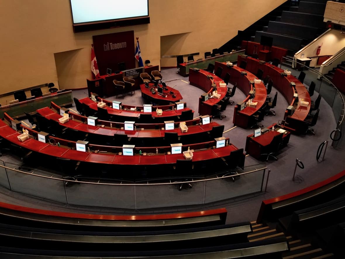 Cty councillors will receive a report on Toronto's largest tax debtors at a general government committee meeting Thursday. Among those owing the city back taxes are Woodbine Mall, Metrolinx and the People's Republic of China. (Patrick Morrell/CBC - image credit)