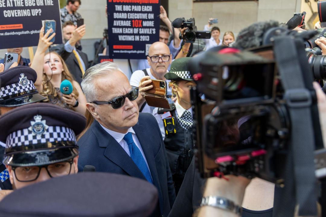 Former BBC News Presenter, Huw Edwards leaving the City of Westminster Magistrates Court Featuring: Huw Edwards Where: London, United Kingdom When: 31 Jul 2024 Credit: Phil Lewis/WENN