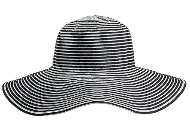 Black & White Stripe Bucket Hat Foldable Lightweight Packable