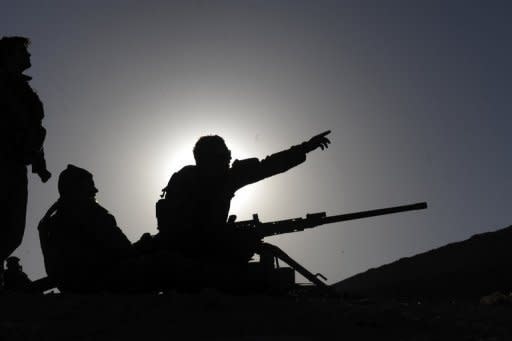 Australian soldiers are seen at their forward operating base in Afghanistan. Currently in Australia, a woman cannot be appointed chief of defence as the role is only open to people who have served in combat