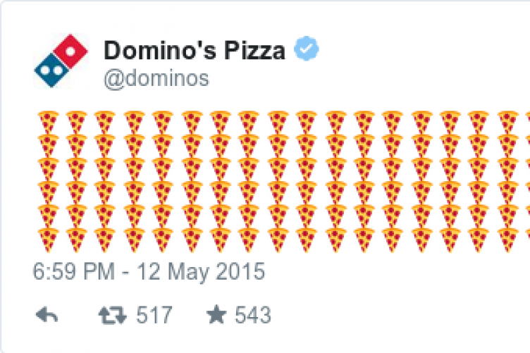 Domino’s is letting customers order pizza through Twitter with emojis