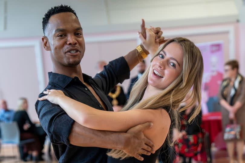 Dancer Johannes Radebe, a star of Strictly Come Dancing, and dancer Tasha Ghouri, who appears as Queen Camilla in Love Island,