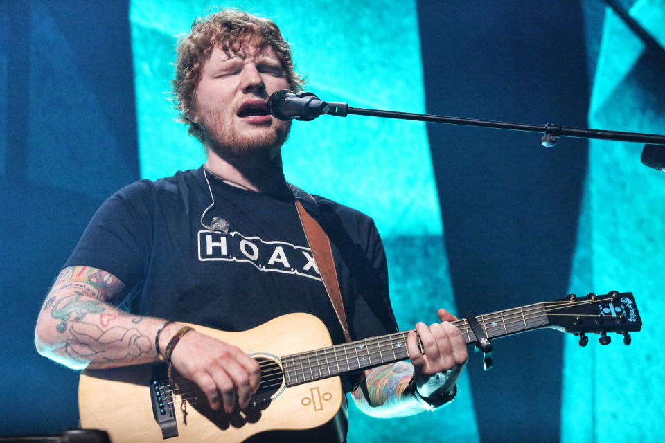 PHILADELPHIA, PA - JULY 11: Ed Sheeran headlining at the Wells Fargo Center in Philadelphia, Pa on July 11, 2017 photo credit Star Shooter/MediaPunch/IPX