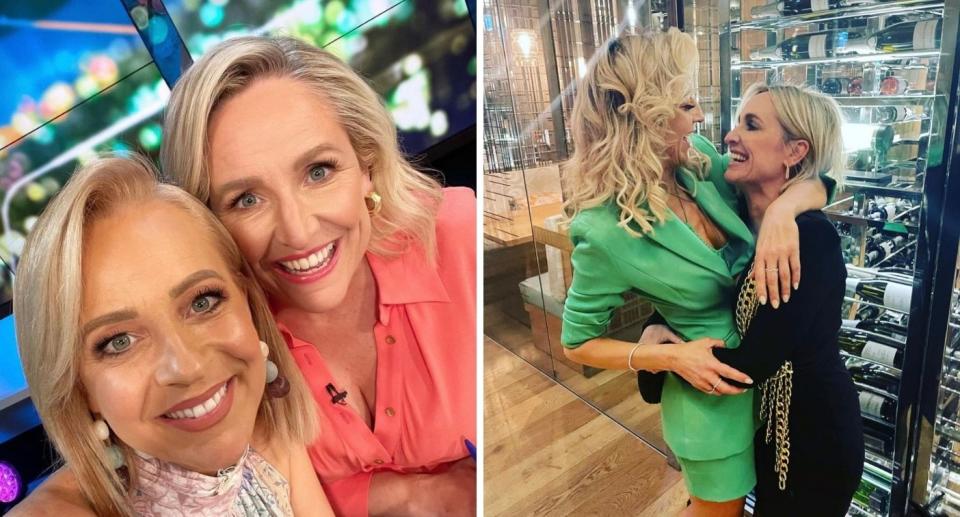 Besties Fifi Box and Carrie Bickmore share selfies together on their socials