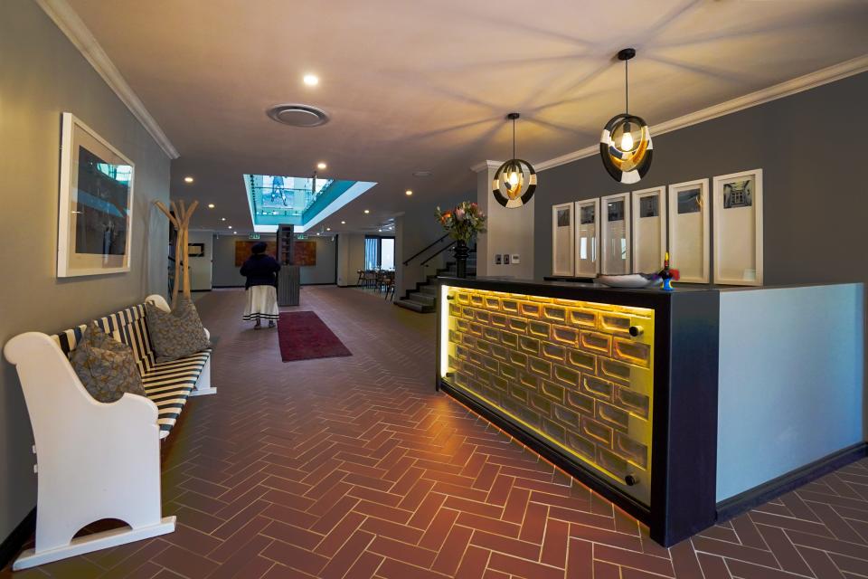 The interior of Sanctuary Mandela, a luxury hotel in Johannesburg that was formerly Nelson Mandela's home.