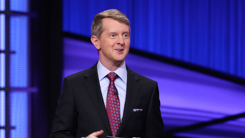 Ken Jennings as the host of “Jeopardy!” Jennings will also take Mayim Bialik’s place as host of “Celebrity Jeopardy!” which premieres Sept. 27.