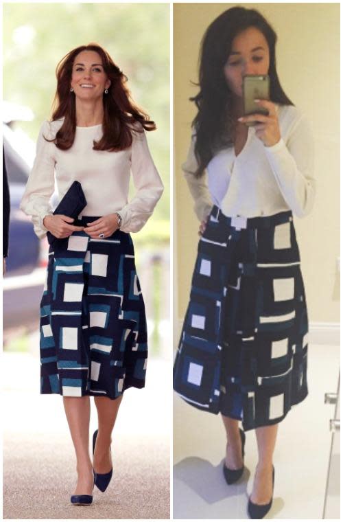 Woman replicates every Kate Middleton outfit