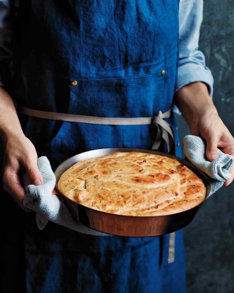 Cornmeal-Creme Fraiche Spoon Bread