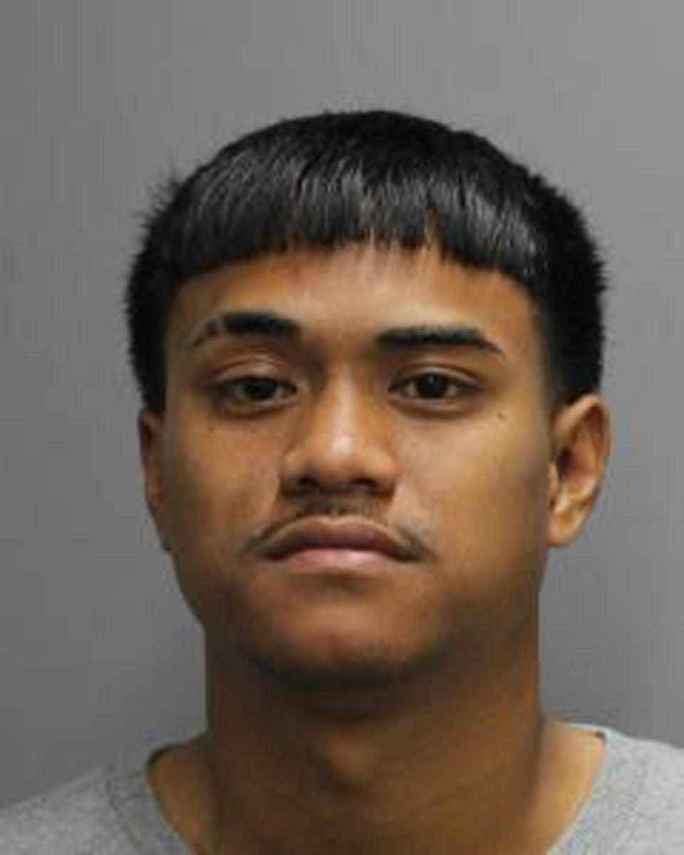 In this undated photo released by the Honolulu Police Department is Jacob Borge. Police in Hawaii have vowed to step up illegal gambling enforcement after one of the most serious shootings in state history called attention to the dangers that come with cockfighting, which has deep roots in the islands and remains popular despite being illegal. Borge, 23, one of two suspects, was charged Wednesday, April 19, 2023, with first- and second-degree murder, three counts of attempted murder and firearms charges, police said. (Honolulu Police Department via AP)