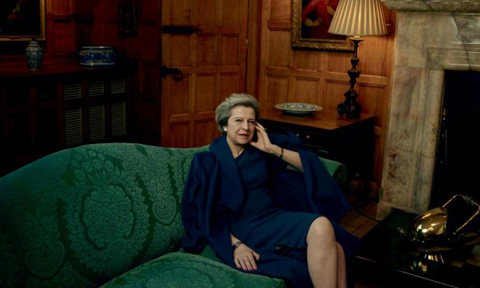 Theresa May was photographed by Annie Leibovitz for American Vogue. 