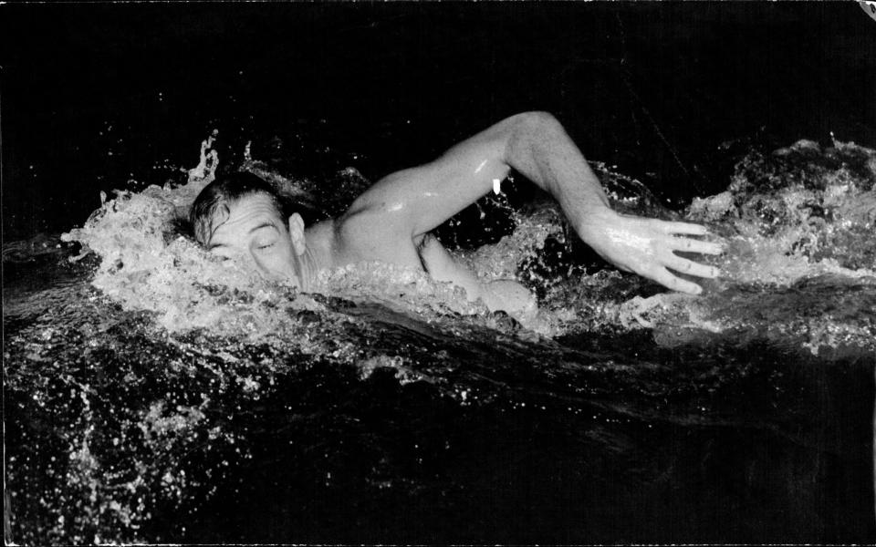 Frank O'Neill in 1952, the year he captained the Australia swim team at the Olympics