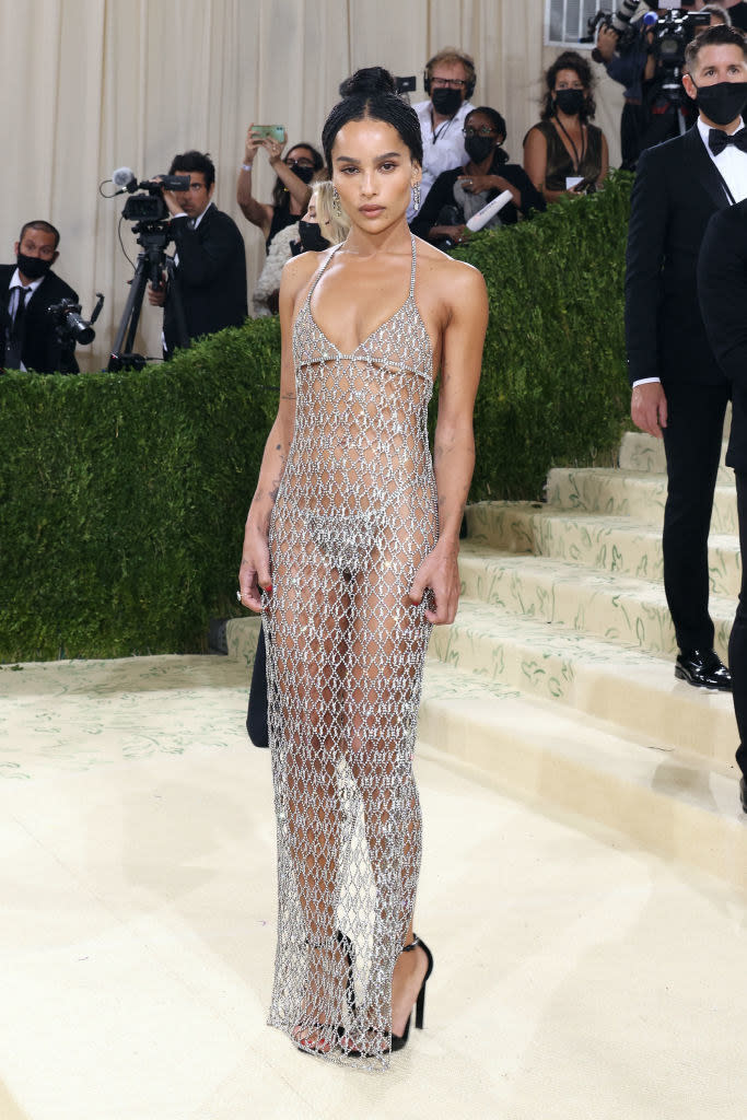 Zoe Kravitz attends the 2021 Met Gala benefit "In America: A Lexicon of Fashion" at Metropolitan Museum of Art