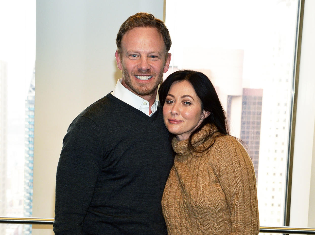 Ian Ziering praised "resilient" Shannen Doherty during her cancer journey. (Photo:  Slaven Vlasic/Getty Images)