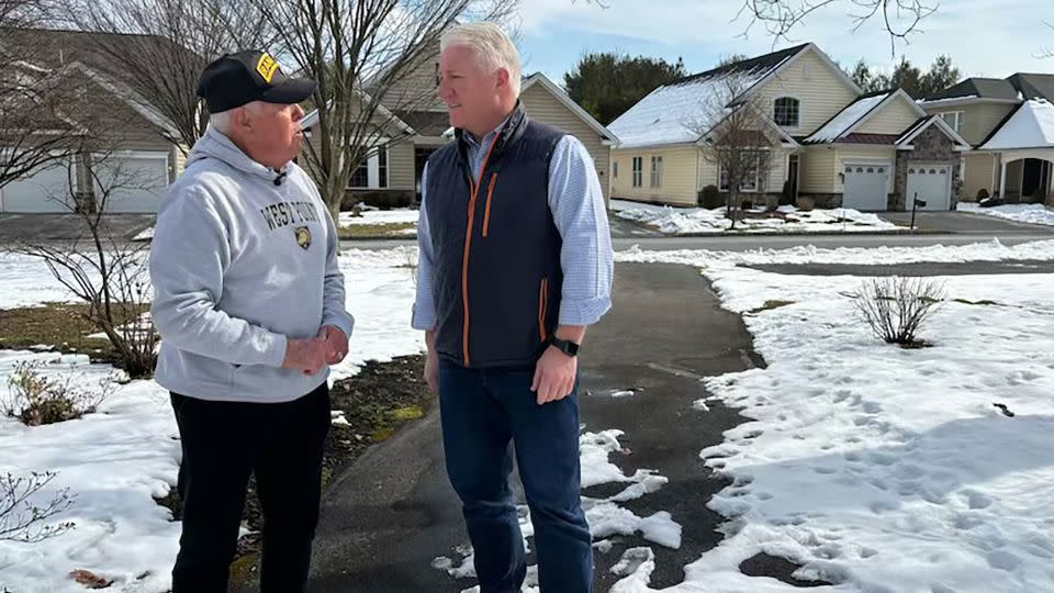 John King talks to Mickey Brown in Hanover Township, Pennsylvania. - CNN