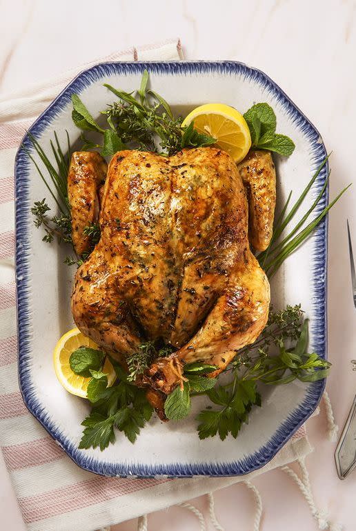 Lemony Herb Roast Chicken