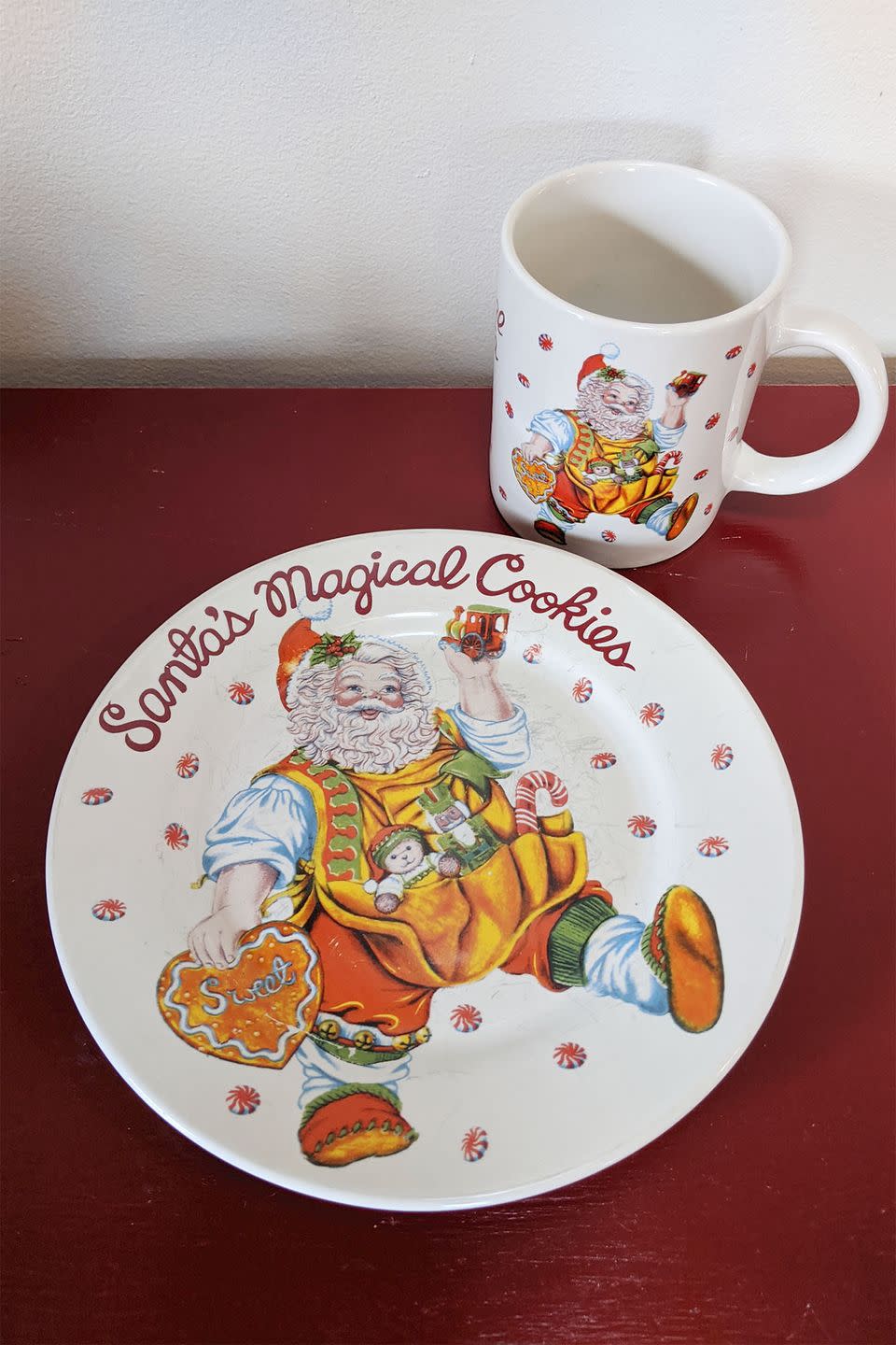 <p>"When I was a kid, we set out snacks for Santa using a matching Christmas plate and coffee mug," says Tonya Mickelson. "Now my kids are carrying on the tradition using the same set of dishes."</p><p>Bridget Shannon's family has bonded over <a href="https://www.byerschoice.com/carolers.html" rel="nofollow noopener" target="_blank" data-ylk="slk:Byers' Choice Carolers;elm:context_link;itc:0;sec:content-canvas" class="link ">Byers' Choice Carolers</a>. "Each year, the women in my family give each other a Byers' Choice Caroler to add to their collections, and these are carefully saved in the original boxes," she says. "As relatives pass away, the statuettes are given to the younger generation. What started as a decorating idea has turned into a way to share memories."</p>