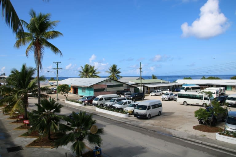 The Civic Center in Aiwo on the island of Nauru is serving as the venue of the Pacific Islands Forum