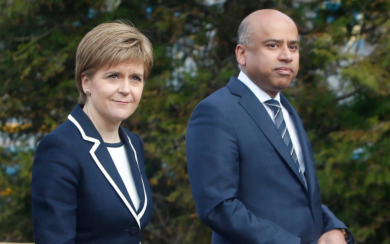 Sanjeev Gupta Nicola Sturgeon - Danny Lawson/PA Wire