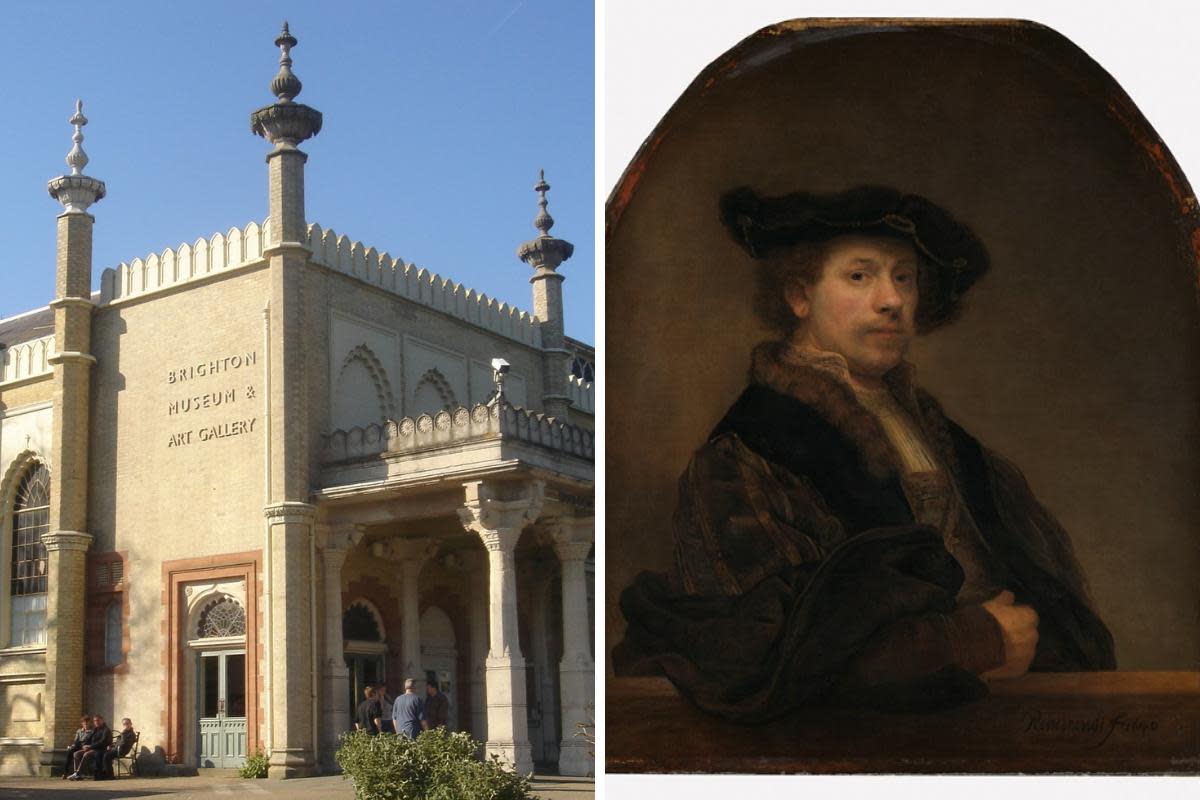 Rembrandt's Self Portrait at the Age of 34 will go on display in Brighton on Friday <i>(Image: Brighton and Hove Museums)</i>