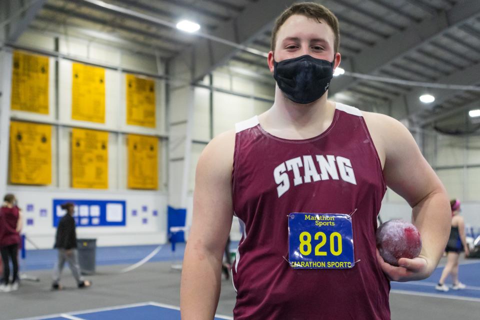 Bishop Stang's Jacob Cookinham is the 2021-22 Standard-Times Boys Indoor Track Athlete of the Year.