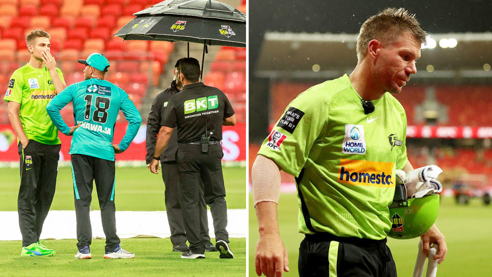 Sydney Thunder's BBL finals loss to Brisbane Heat via the DLS method has sparked uproar across the cricket world. Pic: Getty 