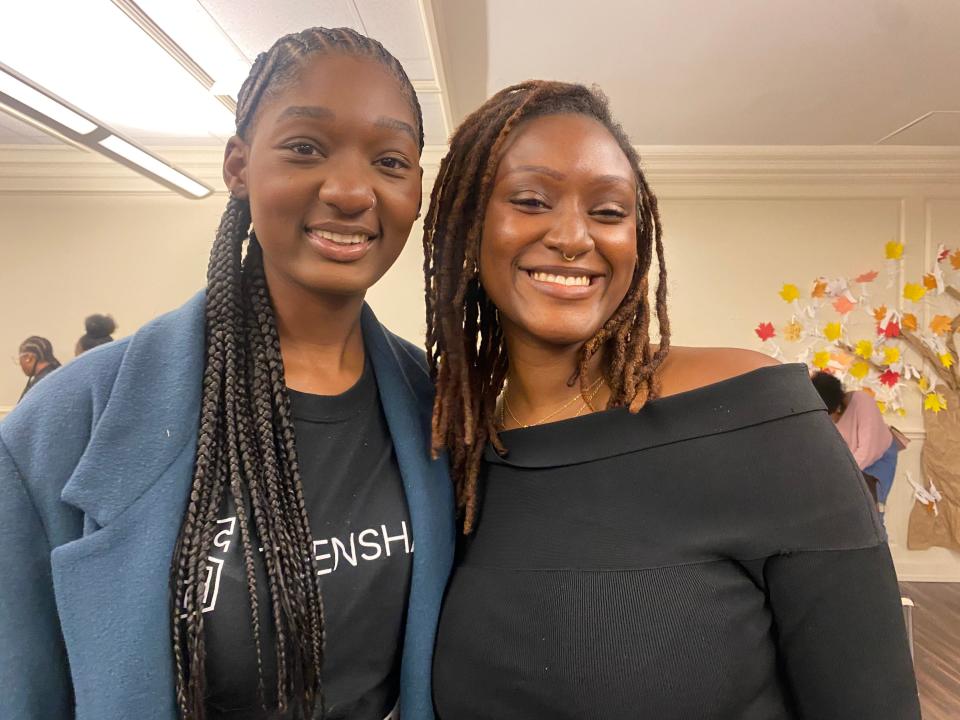 TeenSHARP alums Taria Hyland and Alphina Kamara reconnect in Wilmington, Delaware, to share advice on navigating college admissions and financial aid.