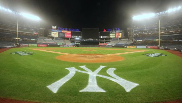 View from Behind Home Plate  Yankee stadium, Stadium, Baseball field