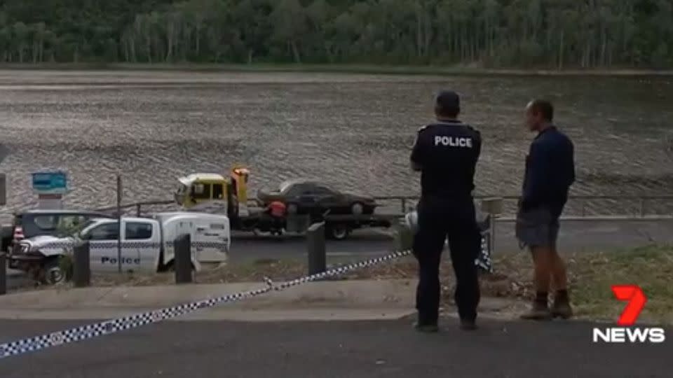 Skeletel remains were found inside the car, however it's not yet know who they belong to. Source: 7 News