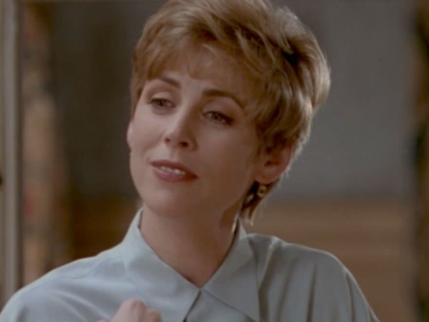 <p>In the final <em>My So-Called Life</em> episode, “In Dreams Begin Responsibilities,” Diana was a recurring figure in Patty Chase’s (Bess Armstrong) dreams as the mom of two dealt with her own marital issues. Princess Diana’s message to Patty was “Princesses don’t get divorced,” but teen daughter Angela (Claire Danes) didn’t want to hear the details. “Oh, not another Princess Diana dream,” she said.<br><br>(Photo: Hulu) </p>