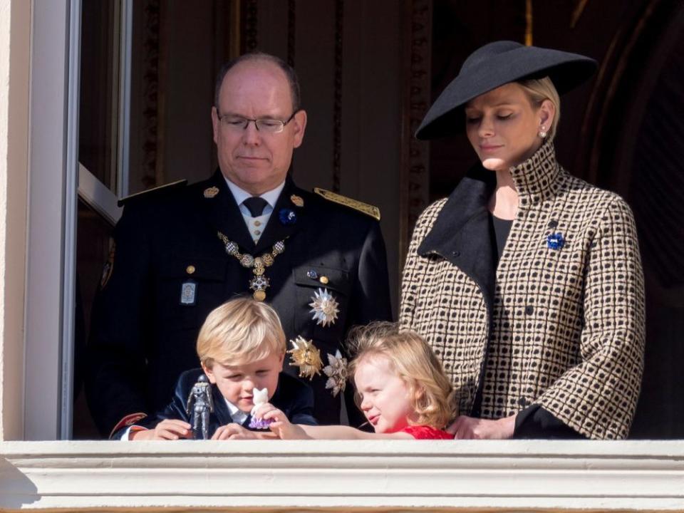 Prince Albert, Prince Jacques, Princess Gabriella and Princess Charlene