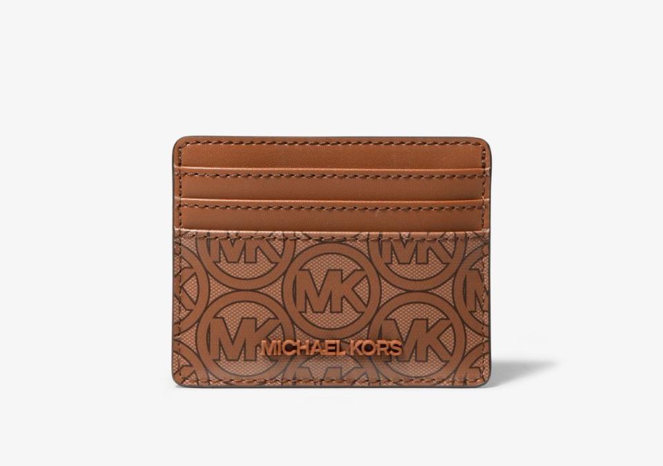 Jodie Logo Jacquard Card Case. Image via Michael Kors.