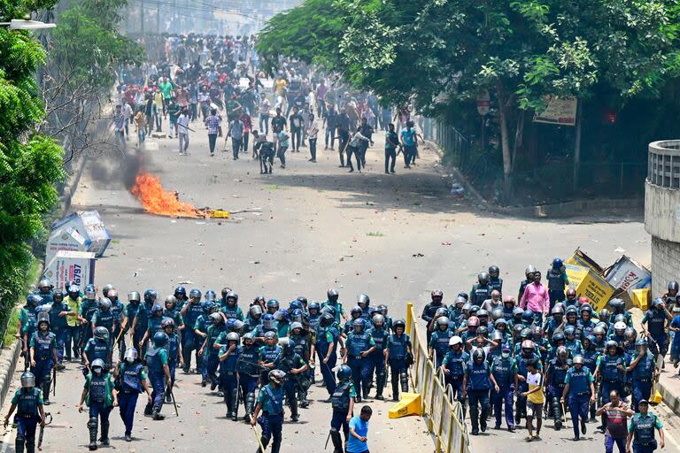 Manifestaciones en Daca