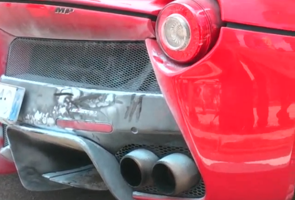 LaFerrari fire damage