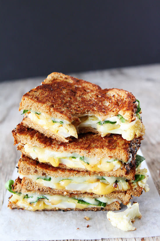 <strong>Get the <a href="http://www.twopeasandtheirpod.com/roasted-cauliflower-grilled-cheese/" target="_blank">Roasted Cauliflower Grilled Cheese recipe</a>&nbsp;from Two Peas and their Pod</strong>