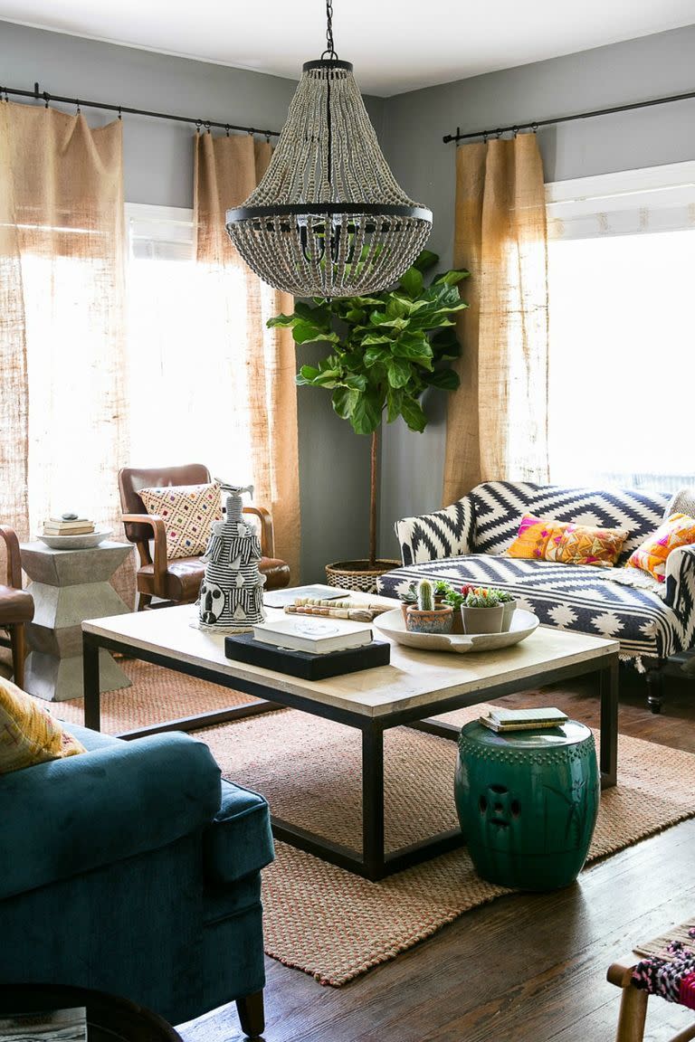 4) Dallas Boho Living Room