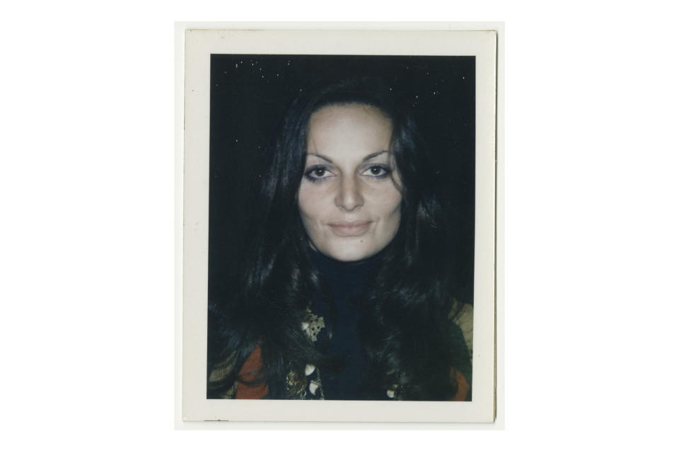 Andy Warhol, Diane Von Furstenberg, c. 1976. Unique polaroid print glued to board.