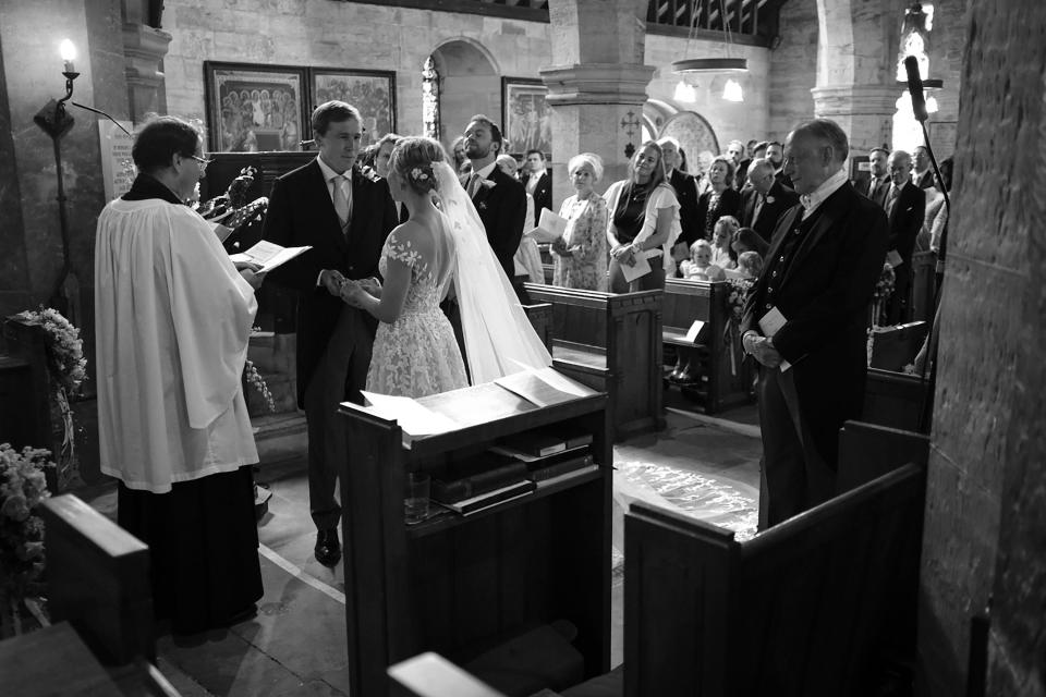 A very special moment reading our vows to one another in St. Michael and All Angels, the small church in nearby Withyham steeped in history and charm. The church was my favorite part of the day.