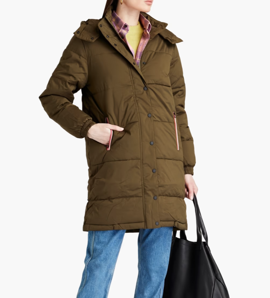 Paul Smith Quilted shell hooded coat.