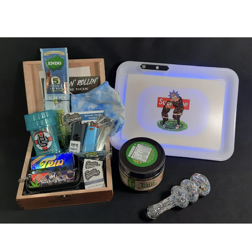 <p><a href="https://go.redirectingat.com?id=74968X1596630&url=https%3A%2F%2Fwww.cratejoy.com%2Fproducts%2Fstoner-bundle-gift-set-smoking-accessory-subscription-box-smokepromos%3FrefSrc%3D8362053894441%26nosto%3Dnosto-pdp-optimize&sref=https%3A%2F%2Fwww.esquire.com%2Flifestyle%2Fg14426522%2Fbest-marijuana-gifts%2F" rel="nofollow noopener" target="_blank" data-ylk="slk:Shop Now;elm:context_link;itc:0;sec:content-canvas" class="link ">Shop Now</a></p><p>420 Subscription Box</p><p>cratejoy.com</p><p>$119.99</p>