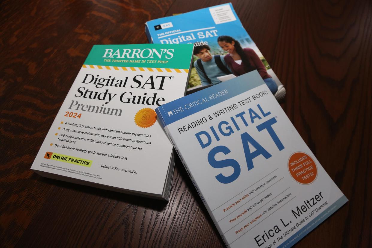 There are many new SAT test prep books available to prepare for the new digital version of the SAT exam.