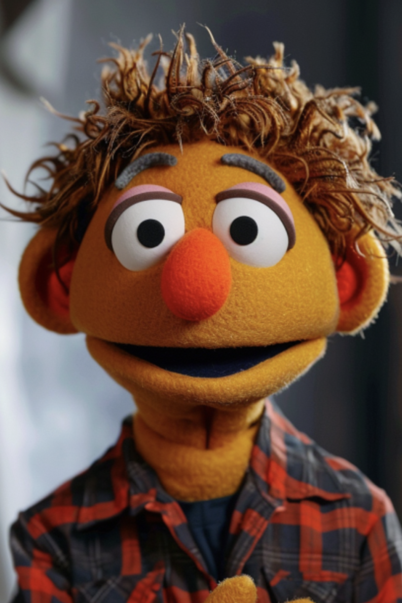 Muppet character, not a real person