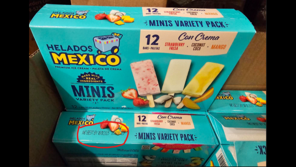 Helados Mexico Mini Cream Variety Pack of ice cream bars