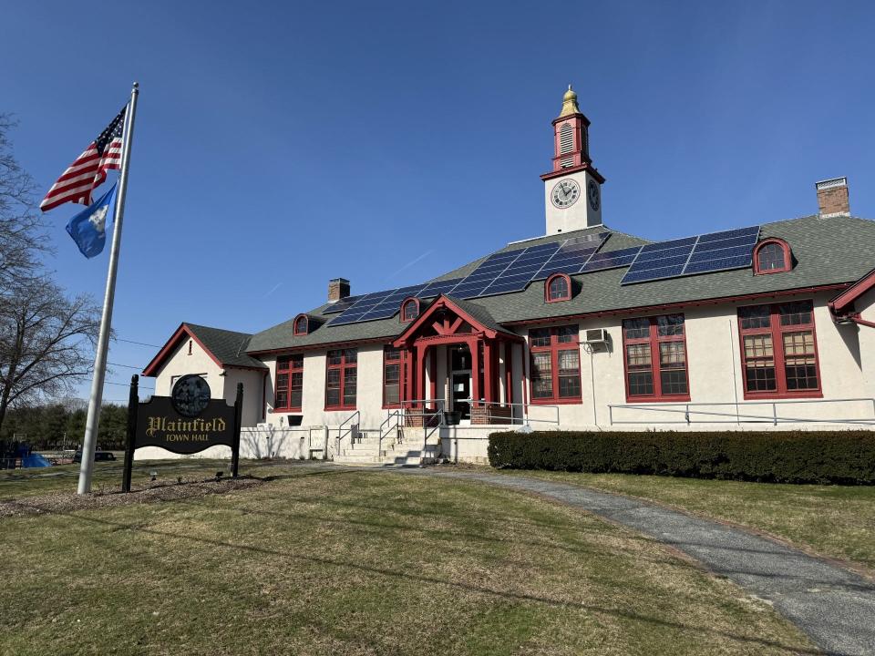 Plainfield Town Hall (pictured) will serve as one of two polling places for the Town of Plainfield's annual town budget referendum on Monday, May 20.