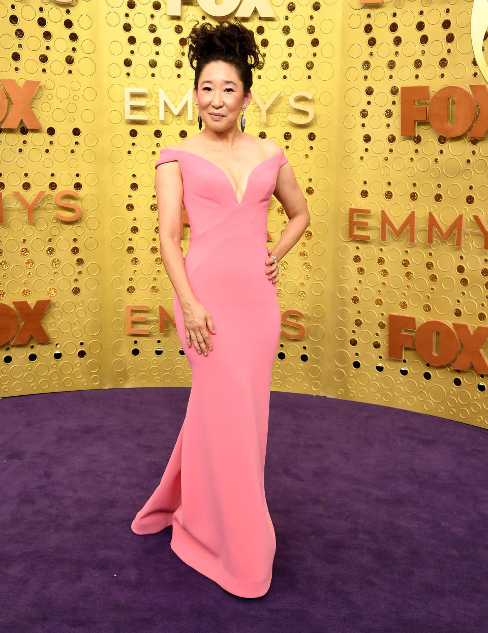 Sandra Oh at the 71st Emmy Awards in Los Angeles on Sept. 22, 2019.