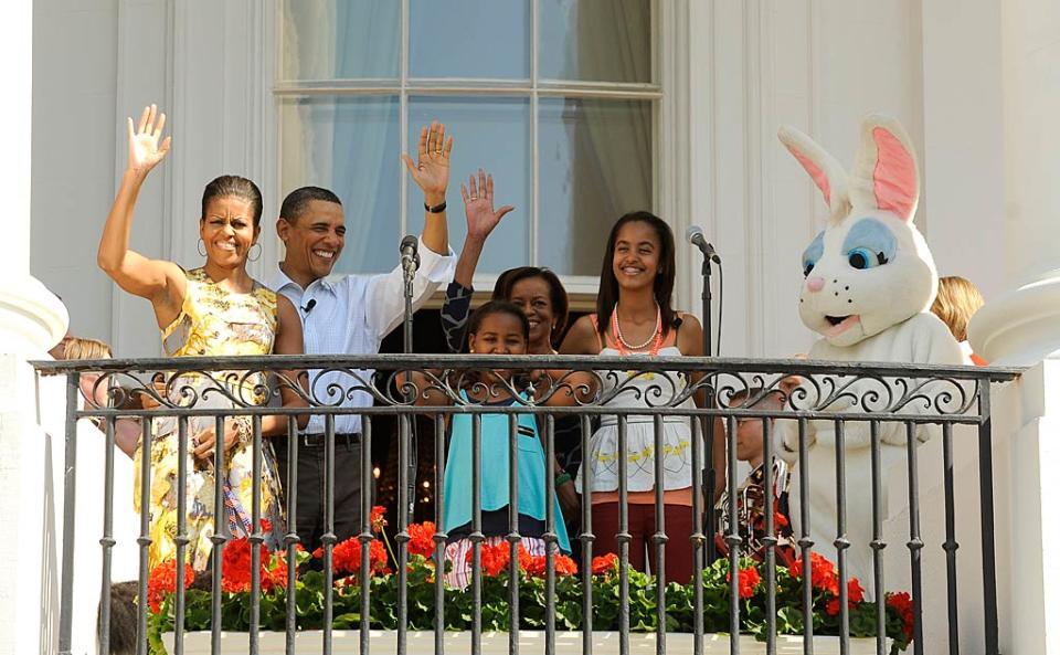 Barack Michelle Obama Easter Egg Roll