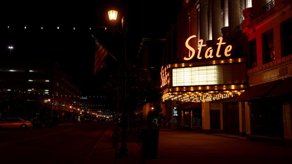 A lit up marquee at the State Theater in South Bend might generate hope, but developers are yet to file any plans with the city.