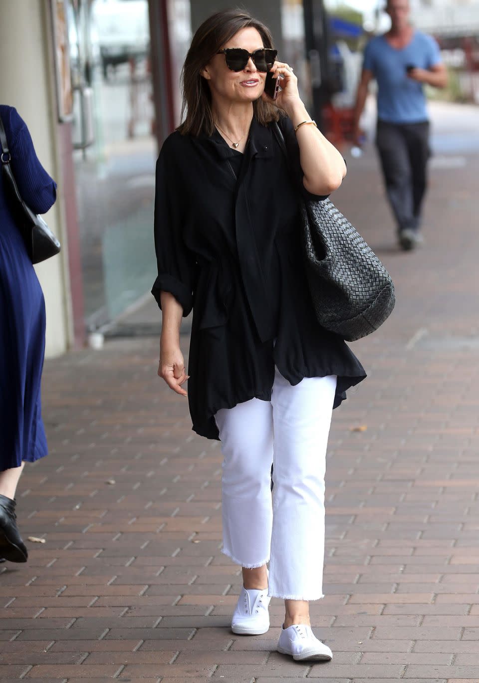 Lisa Wilkinson appeared relaxed as she stepped out in Sydney on Wednesday, after having announced she was leaving the Today show earlier this week. Source: Diimex