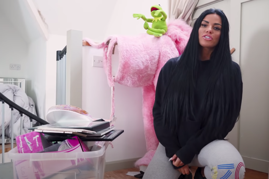 Katie Price has since moved out of her 'mucky mansion' (YouTube / Katie Price)