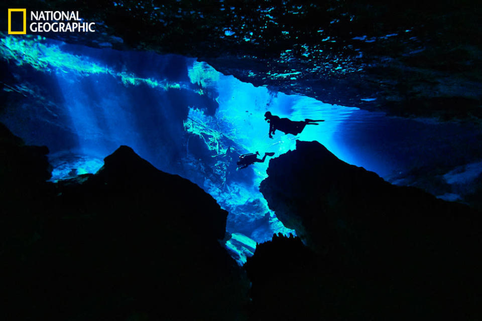 Chac Mool, one of the most beautiful cave systems in the world, is found in southern Mexico, in the heart of the Mayan world. This is the entrance to the realms of the Mayan underworld. (Photo and caption Courtesy Anuar Patjane / National Geographic Your Shot) <br> <br> <a href="http://ngm.nationalgeographic.com/your-shot/weekly-wrapper" rel="nofollow noopener" target="_blank" data-ylk="slk:Click here;elm:context_link;itc:0;sec:content-canvas" class="link ">Click here</a> for more photos from National Geographic Your Shot.