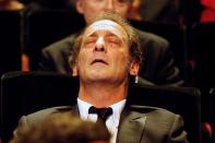 French actor Vincent Lindon reacts after hearing he has won Best Actor at the 68th Cannes Film Festival